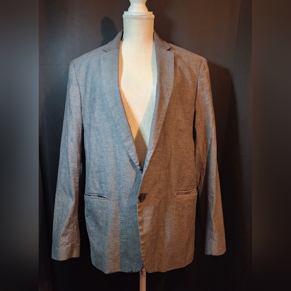Mens Guess Gray Blazer XL